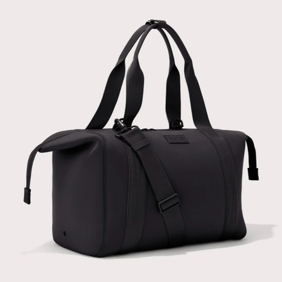 SOLD DAGNE DOVER Large Black Landon Neoprene Carryall Travel Bag EUC! - Picture 15 of 15